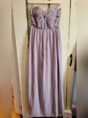 Minuet Lavender Maxi Dress with Pleated Bodice